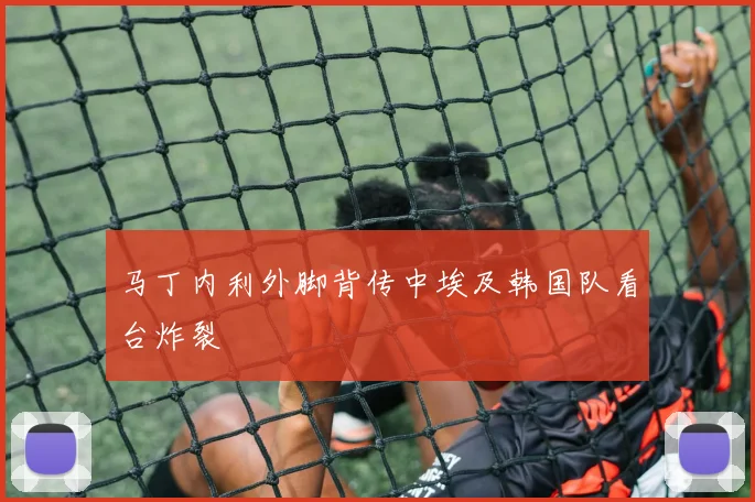 马丁内利外脚背传中埃及韩国队看台炸裂